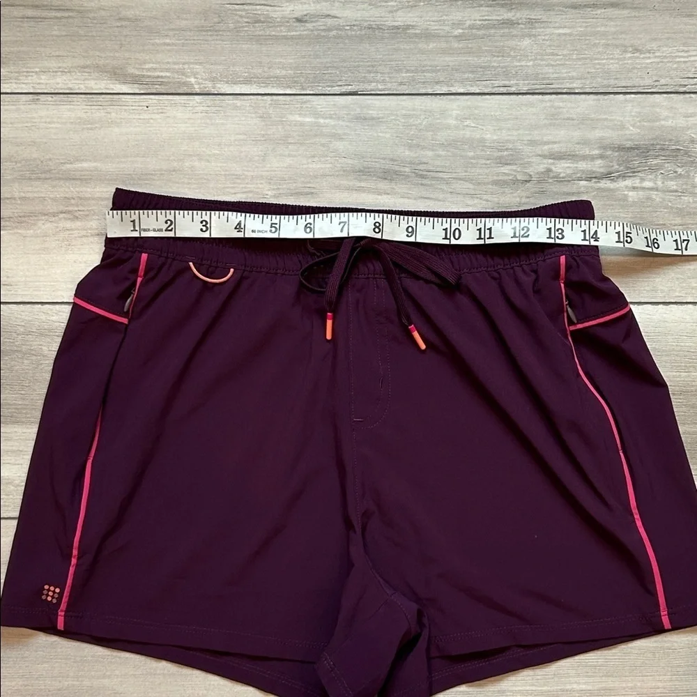 Title Nine purple elastic waist purple athletic shorts size small